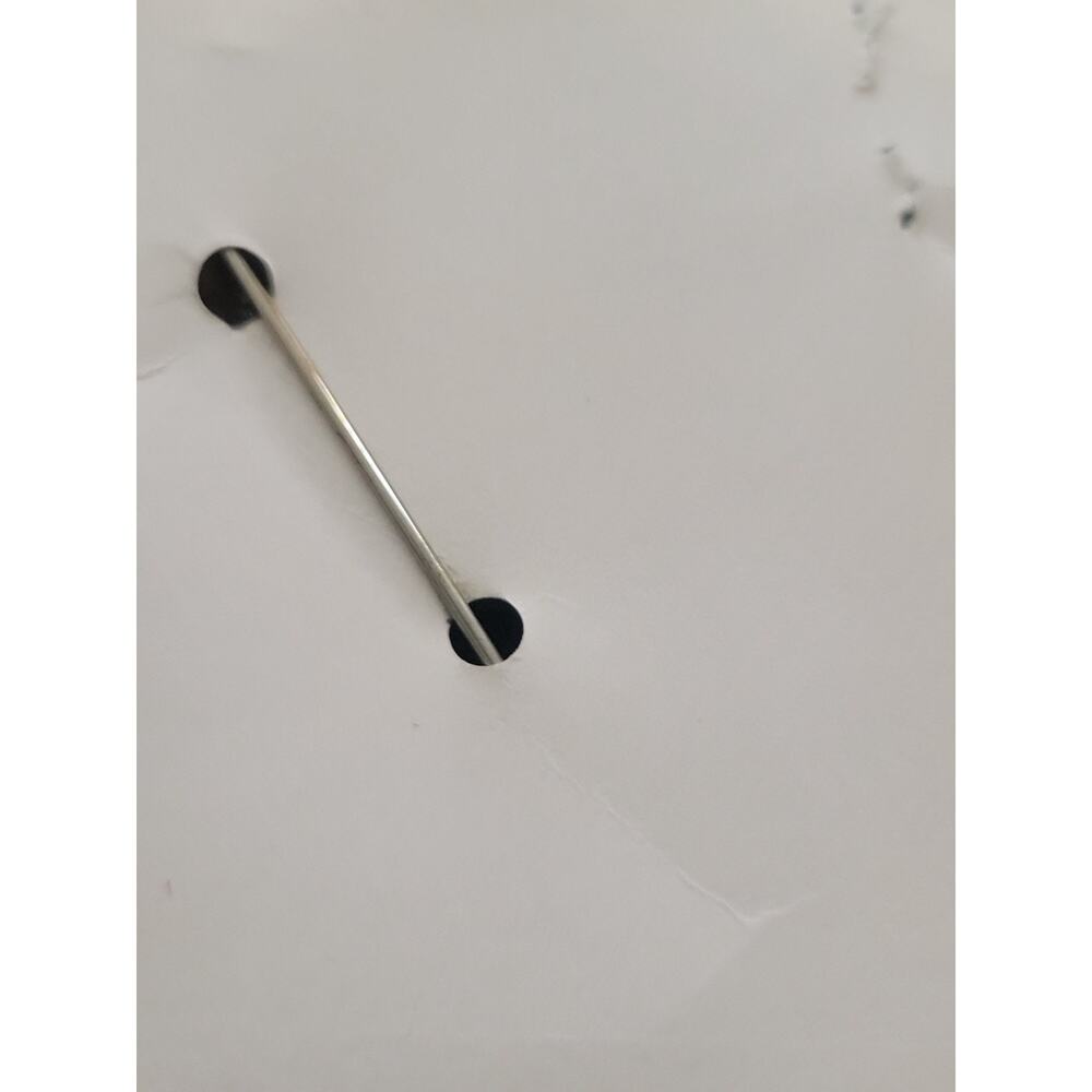 VTG Kirk Pewter Lapel Stick Pin 2.5" long Etched Flower Larkspur - Picture 4 of 4